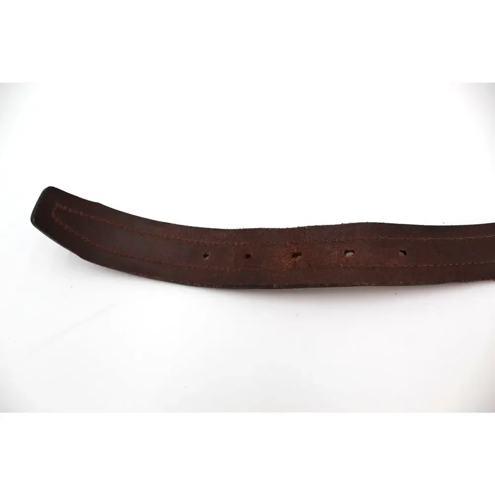 Cinture DAutore Italian Leather Belt Mens Size 36 Brown Classic Western Casual